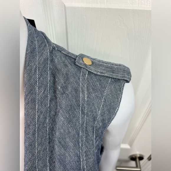 13.Jones New York.NWT.Linen blend material.Midi open vests w/pockets.S Oversized - Picture 8 of 9